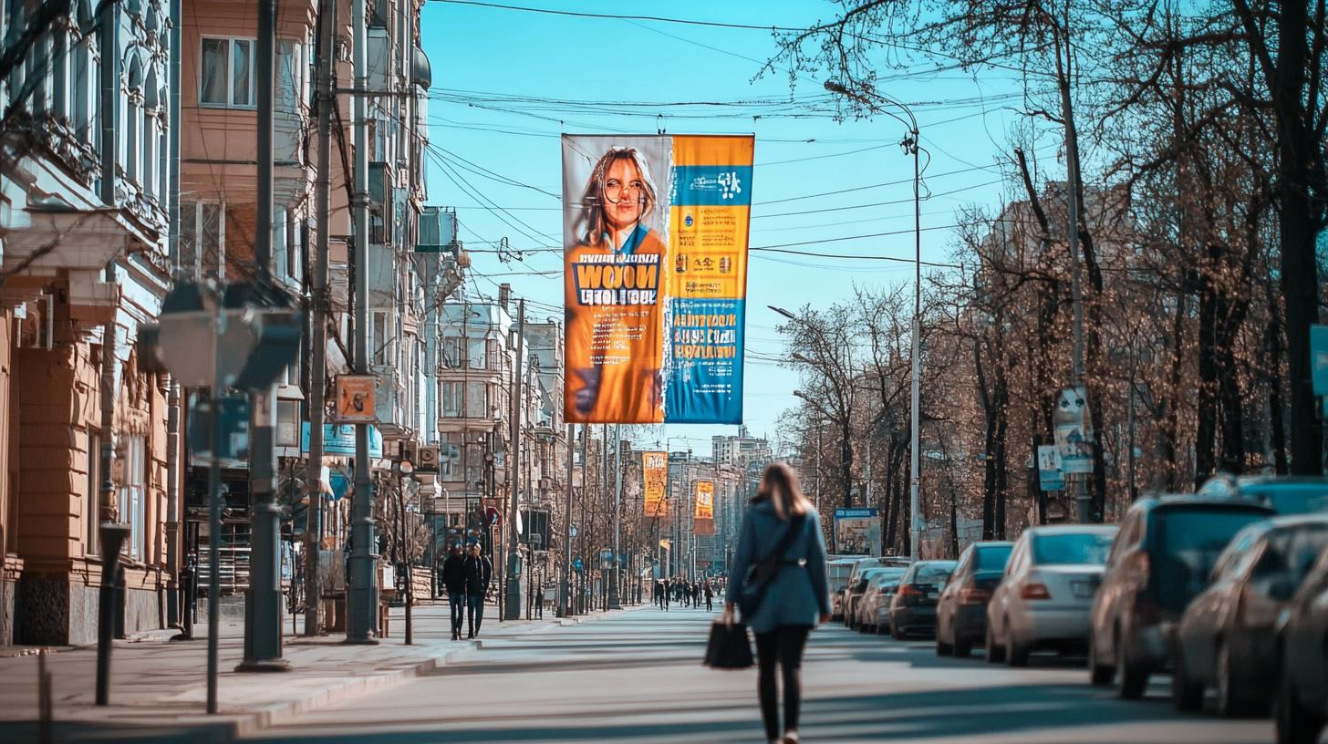 Широкоформатный друк на банері за 1 день в Києві